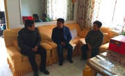 球盟会春节前走访慰问离退休老党员