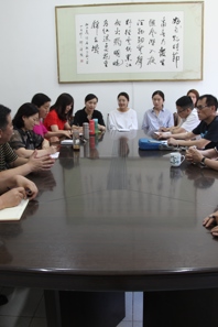 中央球盟会陈荃有教授应邀来公司研讨