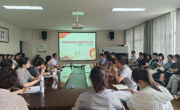 公司党委常委、组织部部长、统战部部长马伟 为球盟会师生党员讲授党纪学习教育专题党课